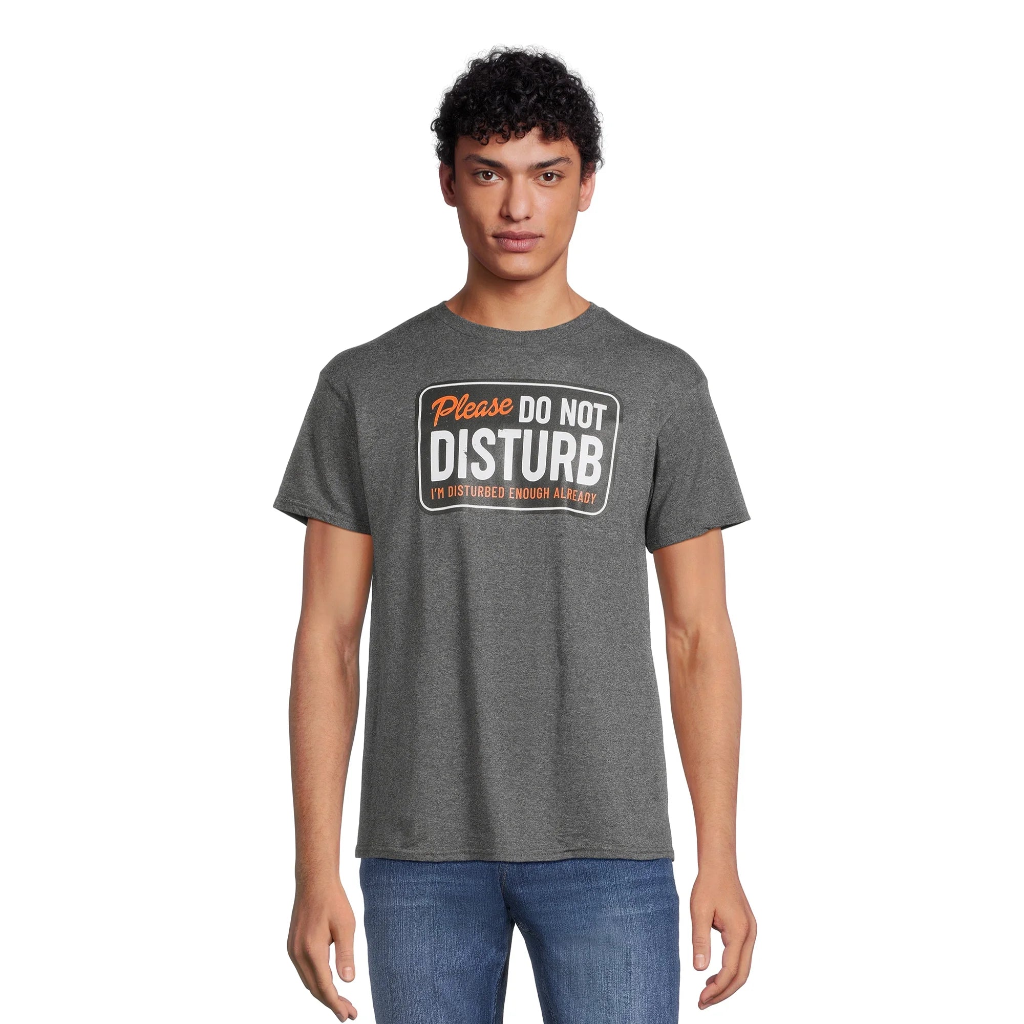 Men's and Big Men's Please Do Not Disturb Graphic Tee with Short Sleeves | WTWL101XA