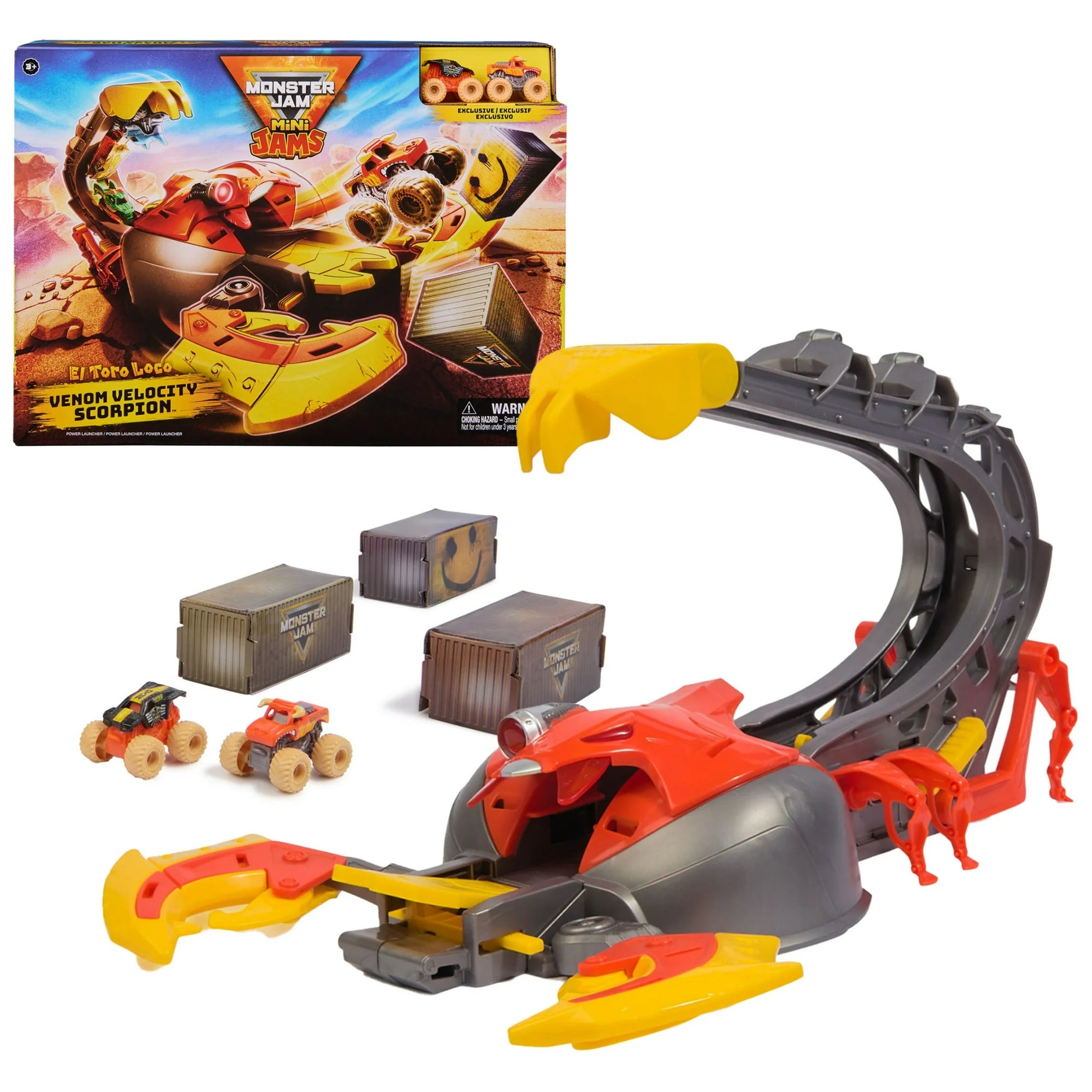 Monster Jam, El Toro Loco Venom Velocity Scorpion Playset, for Ages 3 and up (New) |  WTWL1001XA