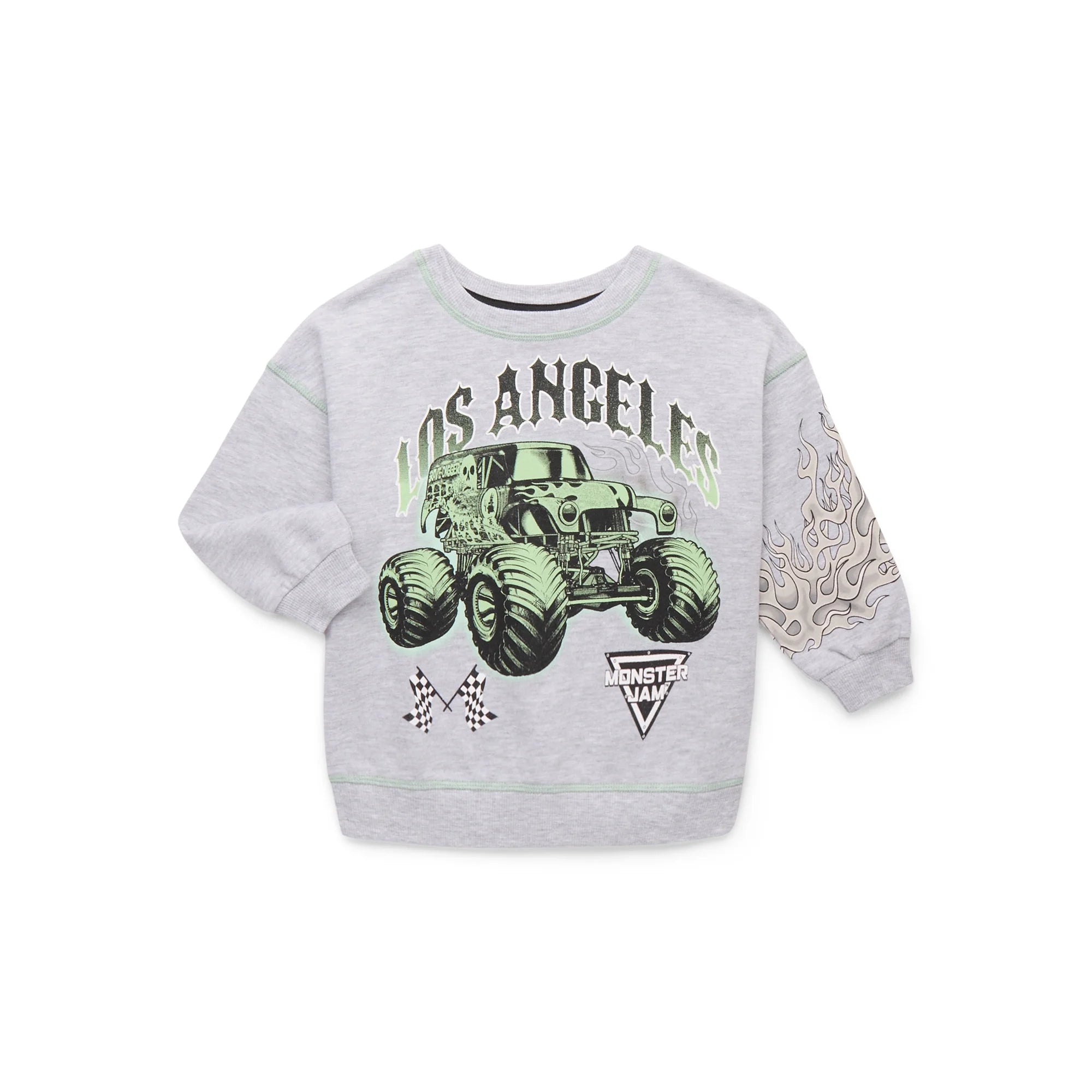 Monster Jam Toddler Boys Graphic Crewneck Sweatshirt, Sizes 12 Months-5T | WTWL729XA