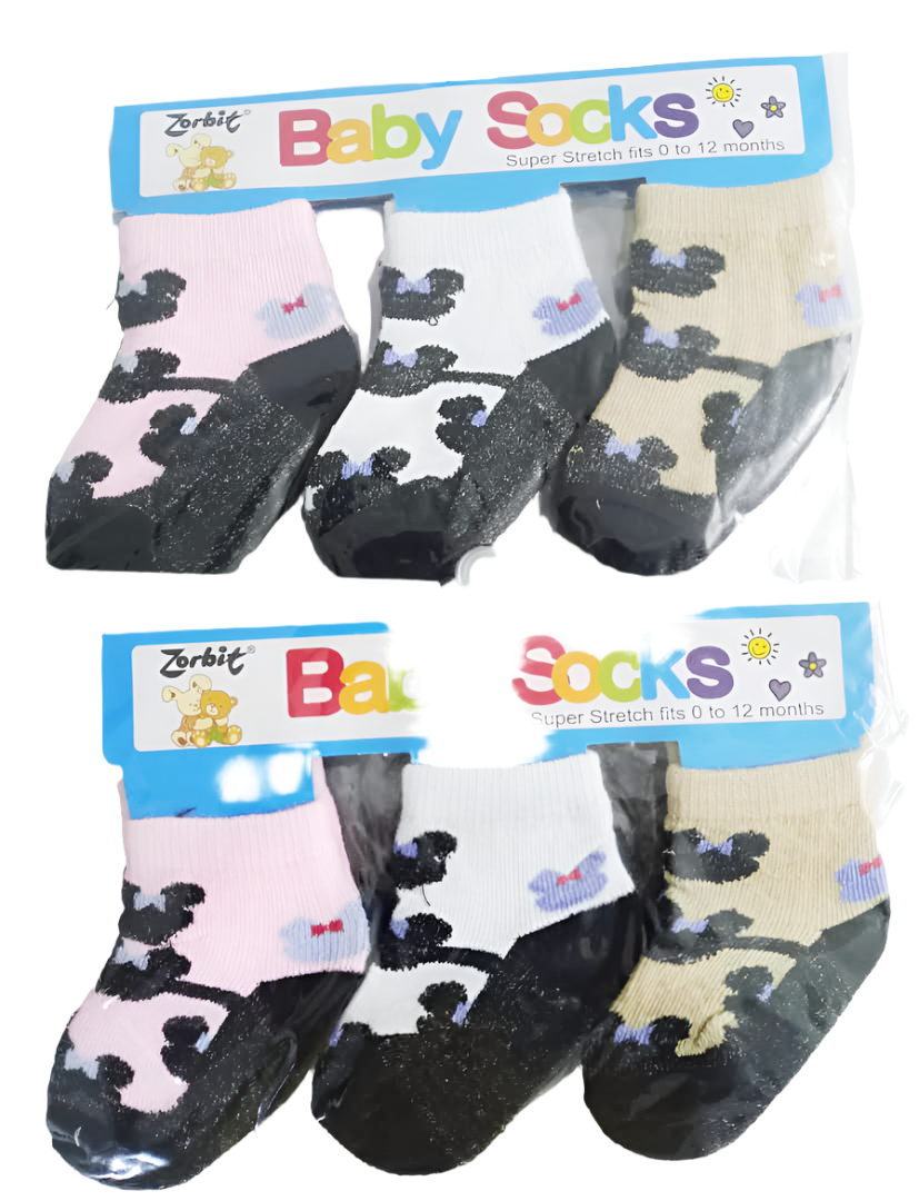 Designer Top Quality 3in1 Baby Socks | NNC26b