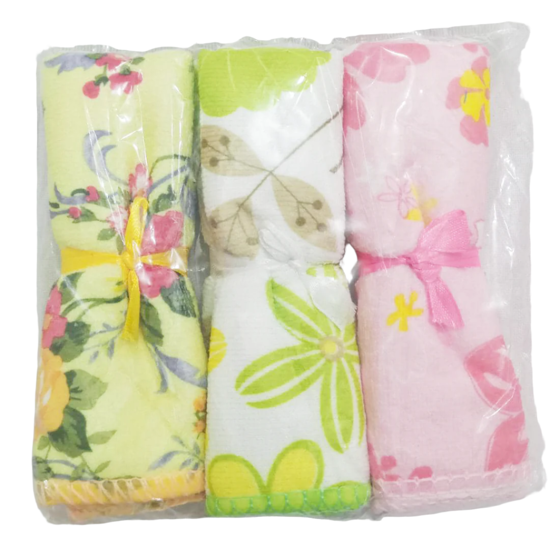Fancy Designer Baby Care 3in1 Face Towel/Wash Towel/Mouth Towel Set | NNC6e