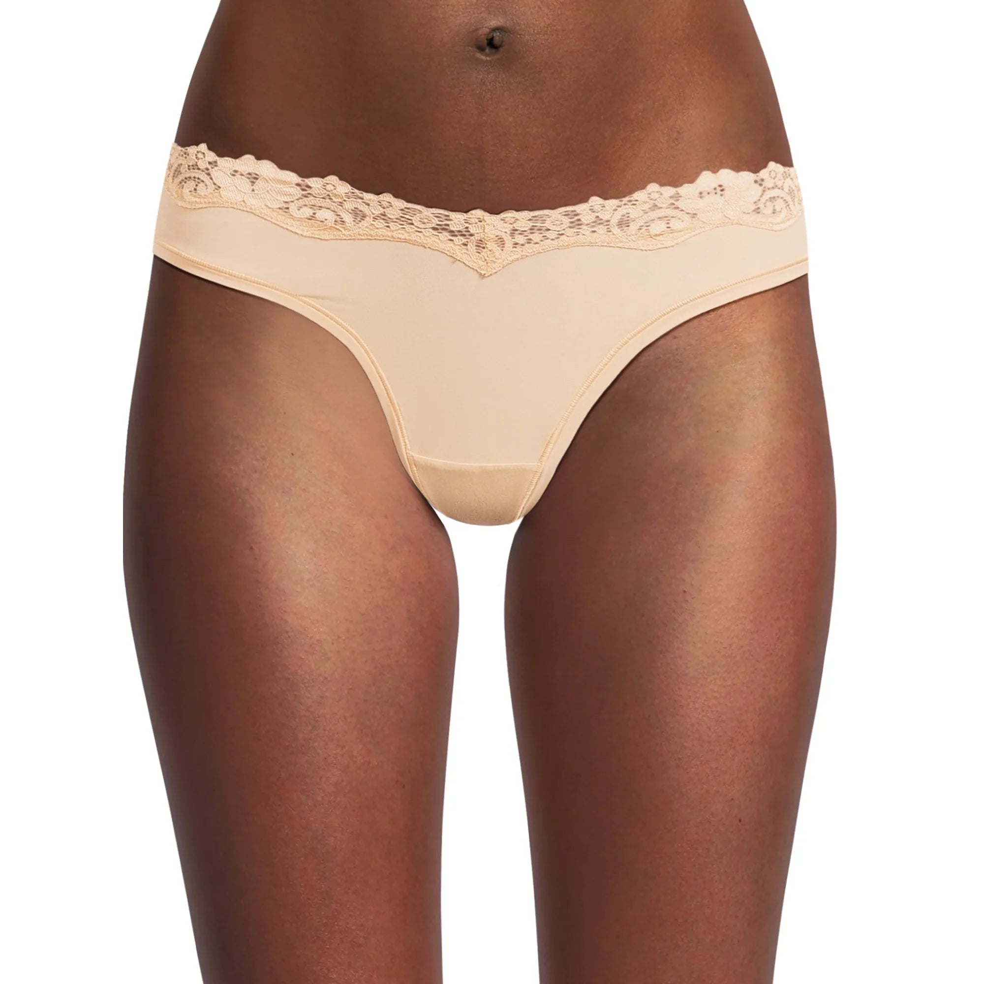 No Boundaries Thong Panty with Lace, Trim Women’s and Women’s Plus | WTWL156XA