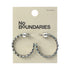 No Boundaries Beaded Silver-Tone Hoop Earrings, Women's  | WTWL311XA