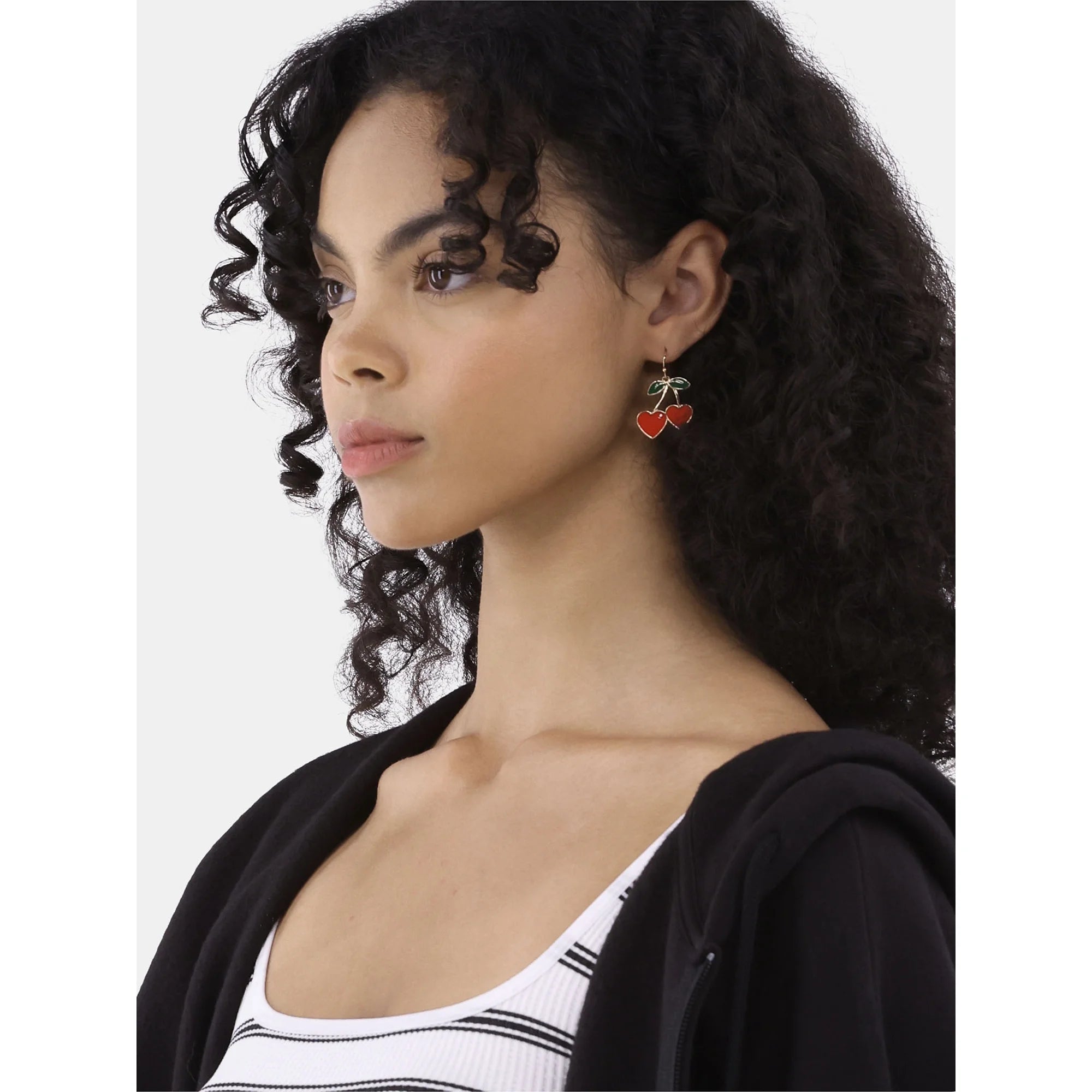 No Boundaries Cherry Heart Earrings, Women’s | WTWL300XA