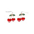 No Boundaries Cherry Heart Earrings, Women’s | WTWL300XA