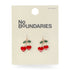 No Boundaries Cherry Heart Earrings, Women’s | WTWL300XA