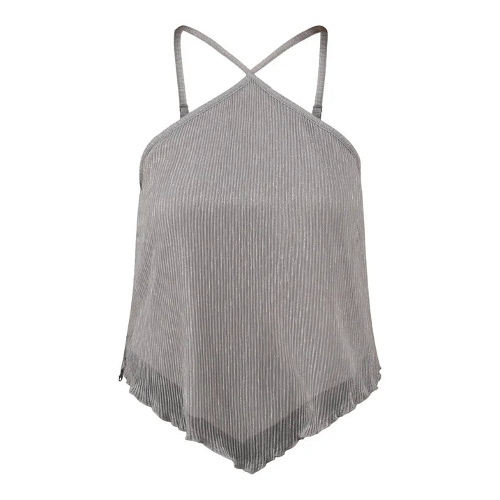No Boundaries Criss Cross Halter Tank, Women's and Women’s Plus | WTWL199XA