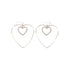 No Boundaries Double Heart Rhinestone Earrings, Women’s  |  WTWL320XA