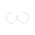 No Boundaries Gold-Tone and Faux Pearl Open Hoop Earrings, Women's | WTWL292XA