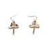 No Boundaries Gold Tone Metal Mushroom Dangle Earrings, Women’s |  WTWL310XA