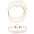 No Boundaries Goldtone Choker Necklace, Cross Motif, Pink, 5-Piece, Women's | WTWL313XA
