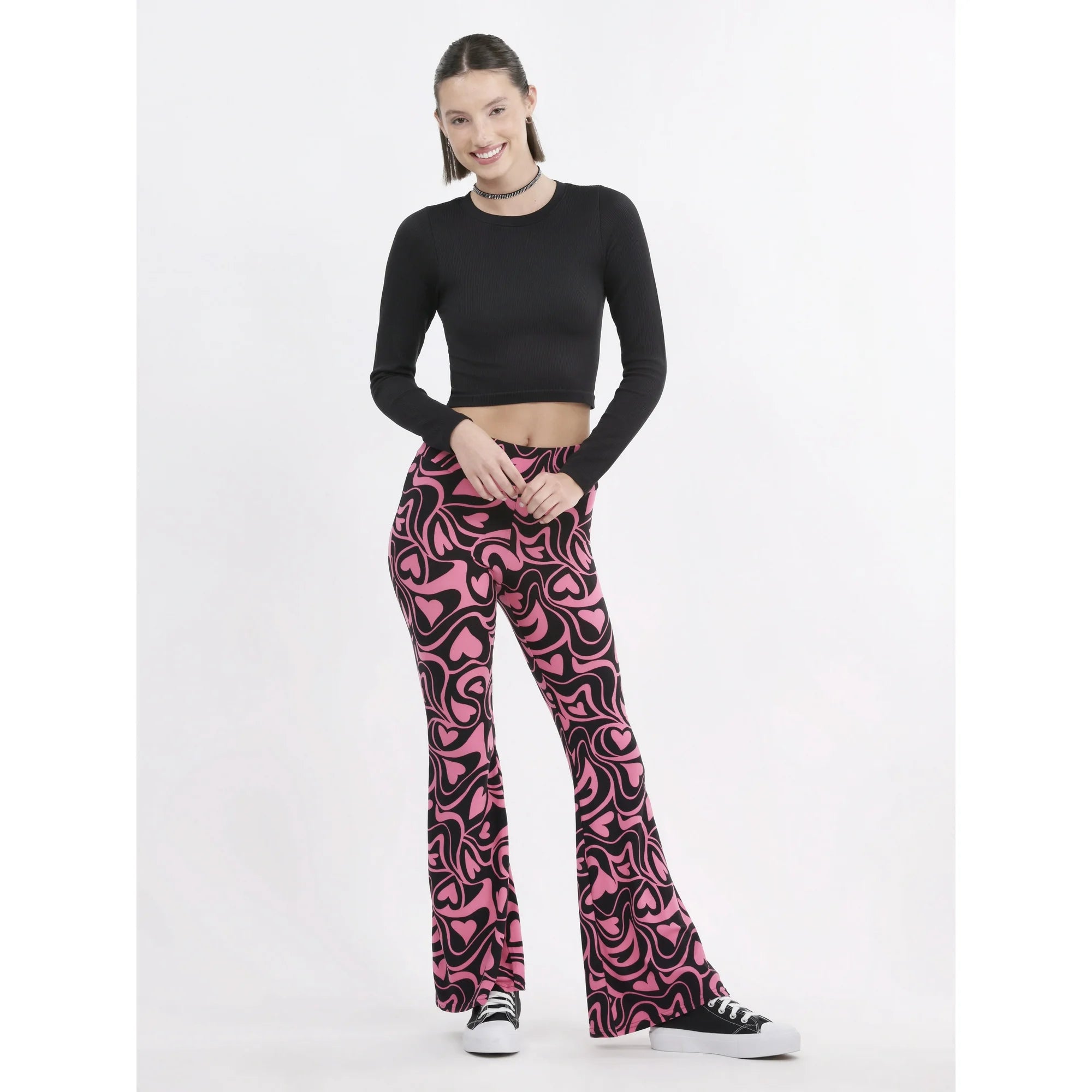 No Boundaries Pull On Flare Pants, 32” Inseam, Women’s Wear| WTWL137XA