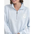 No Boundaries Quarter Zip Graphic Sweatshirt, Lightweight, Women's and Women’s Plus |  WTWL495XA