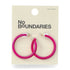 No Boundaries Rope Textured Hoop Earrings, Pink, Women’s | WTWL321XA