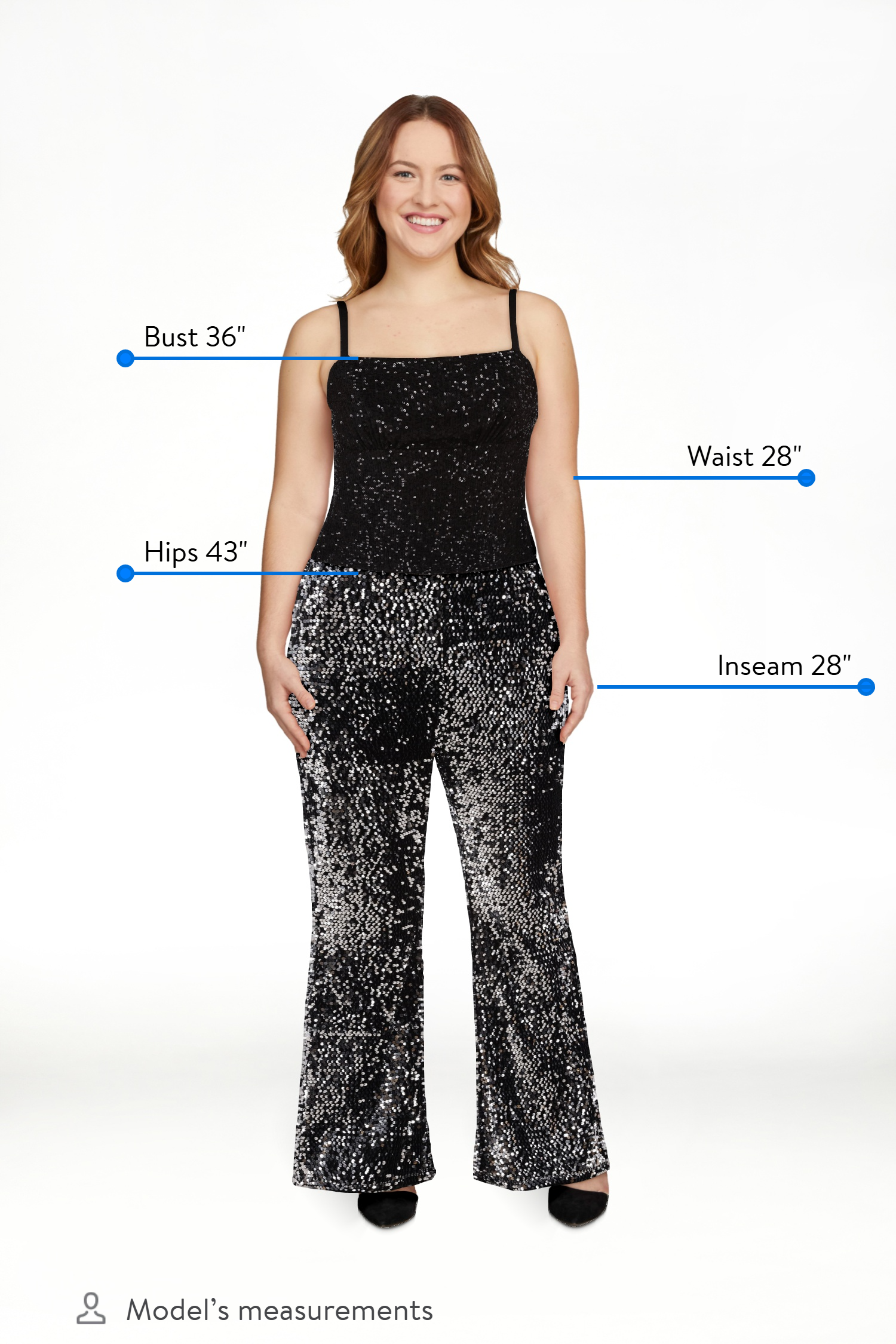 No Boundaries Sequin Cami Top, Women's and Women’s Plus | WTWL198XA