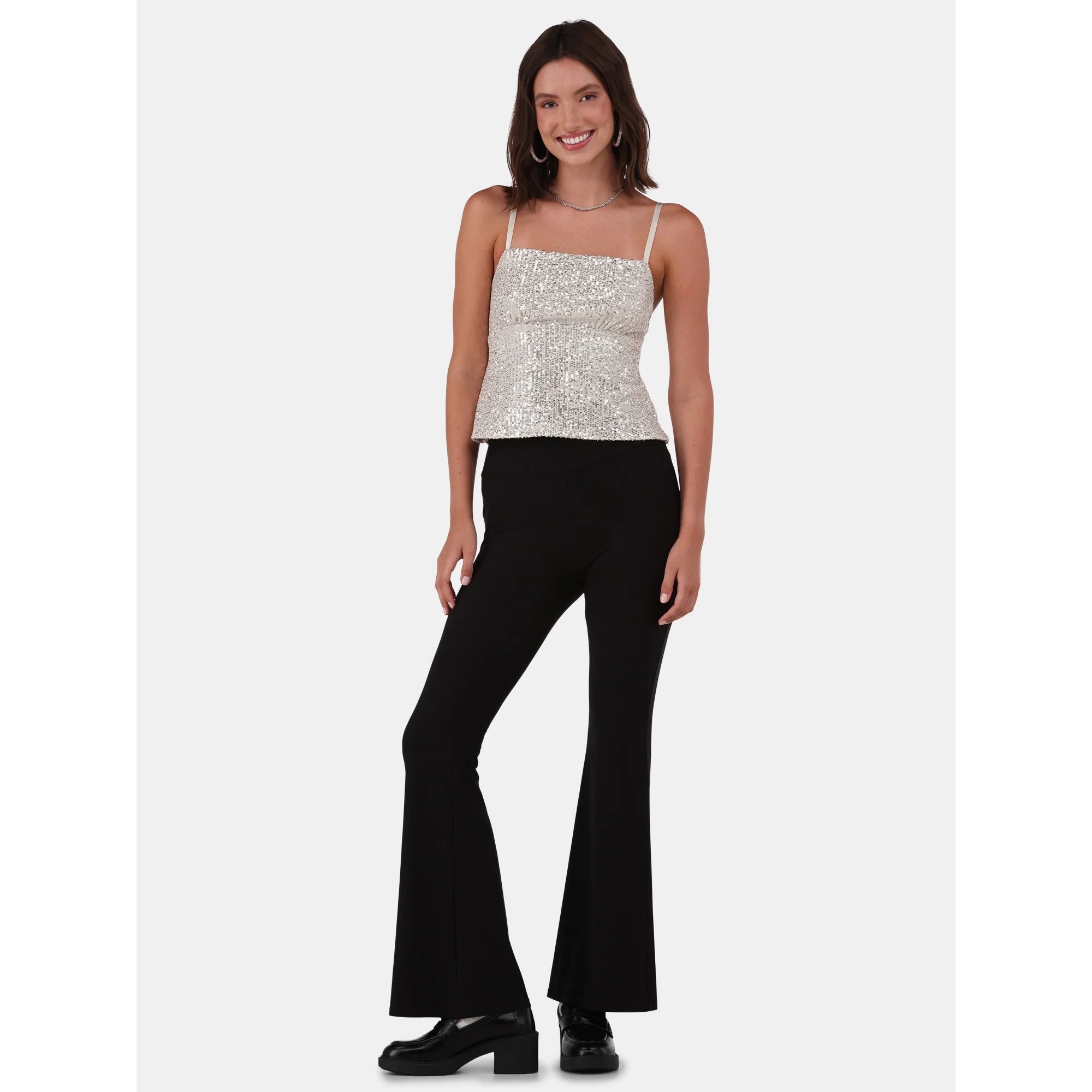 No Boundaries Sequin Cami Top, Women's and Women’s Plus | WTWL198XA