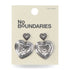 No Boundaries Silver-Tone Heart Earrings, Women’s  |  WTWL297XA