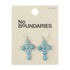 No Boundaries Silver-Tone and Simulated Turquoise Cross Earrings, Women’s |  WTWL296XA