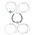 No Boundaries Silver Tone Bracelet Set, Turquoise Cross, 5-Pieces, Women's  |  WTWL299XA