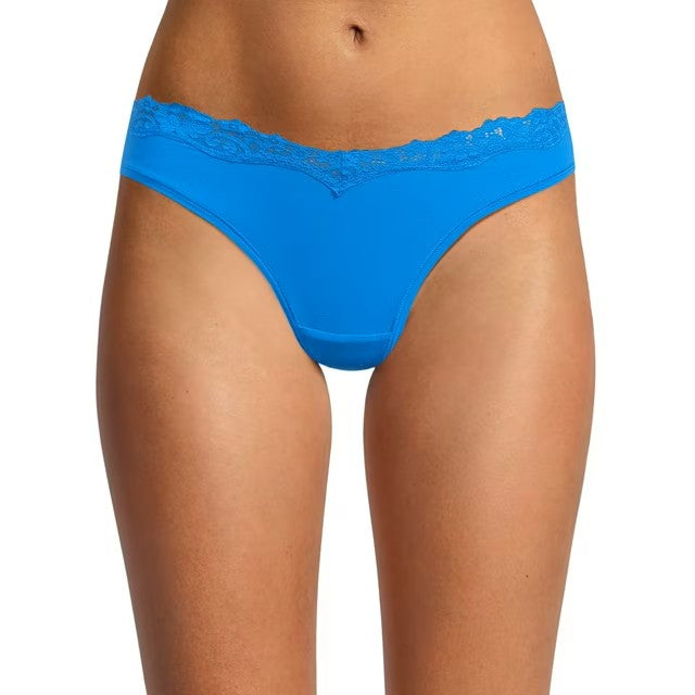 No Boundaries Thong Panty with Lace, Trim Women’s and Women’s Plus | WTWL156XA