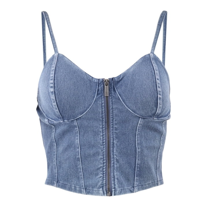No Boundaries Zip Bustier Top, Women’s | WTWL200XA