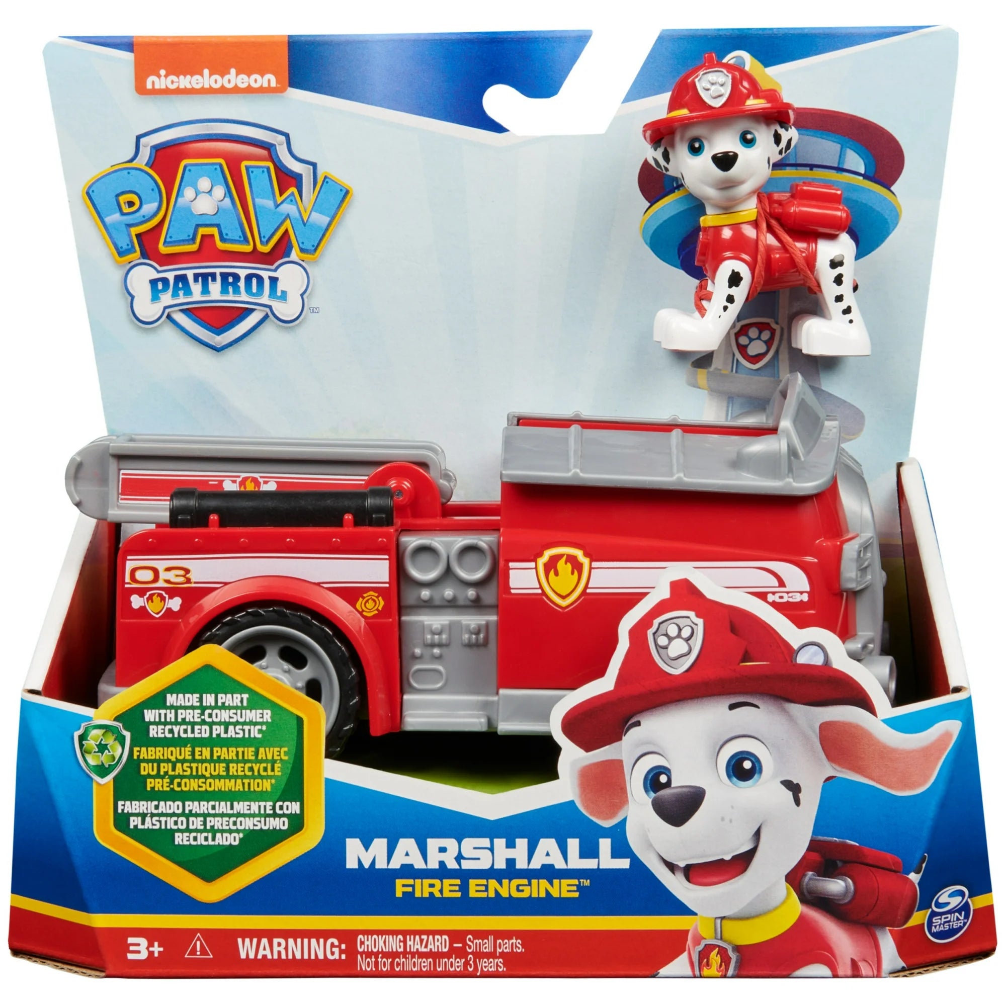 PAW Patrol, Marshall’s Firetruck with Figure, Toys for Kids Ages 3 and Up | WTWL364XA
