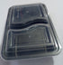 Two-Compartment Container Plain Transparent Cover with Black Bottom (TK) l SVN16a
