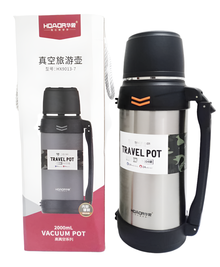 Hoaor 24Hour Hot & Cold 2L Travel Pot Flask | PLG7a