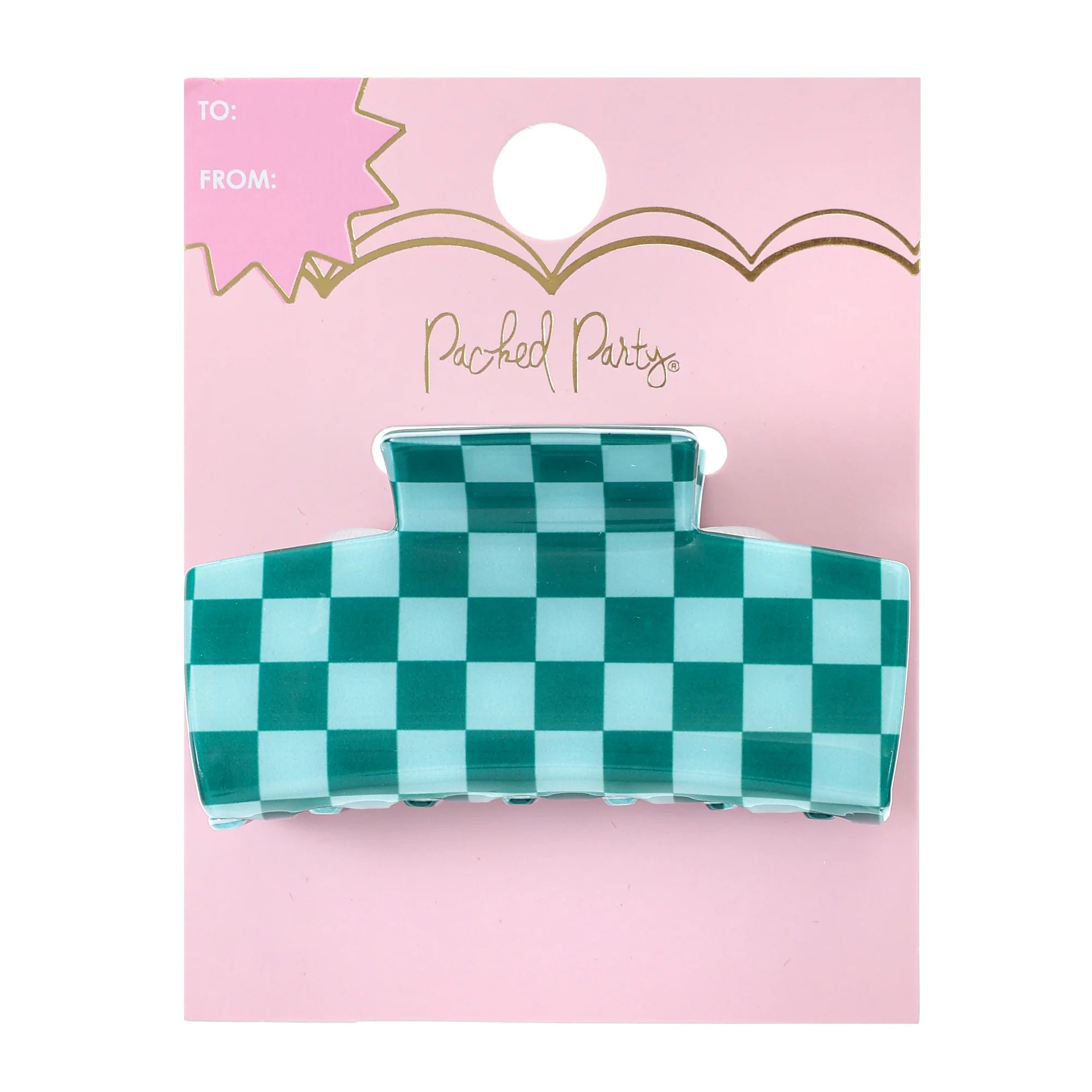 Packed Party Check This Checkered Claw Clip | WTWL395XA
