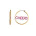 Packed Party Cheers Hoop Earrings | WTWL388XA