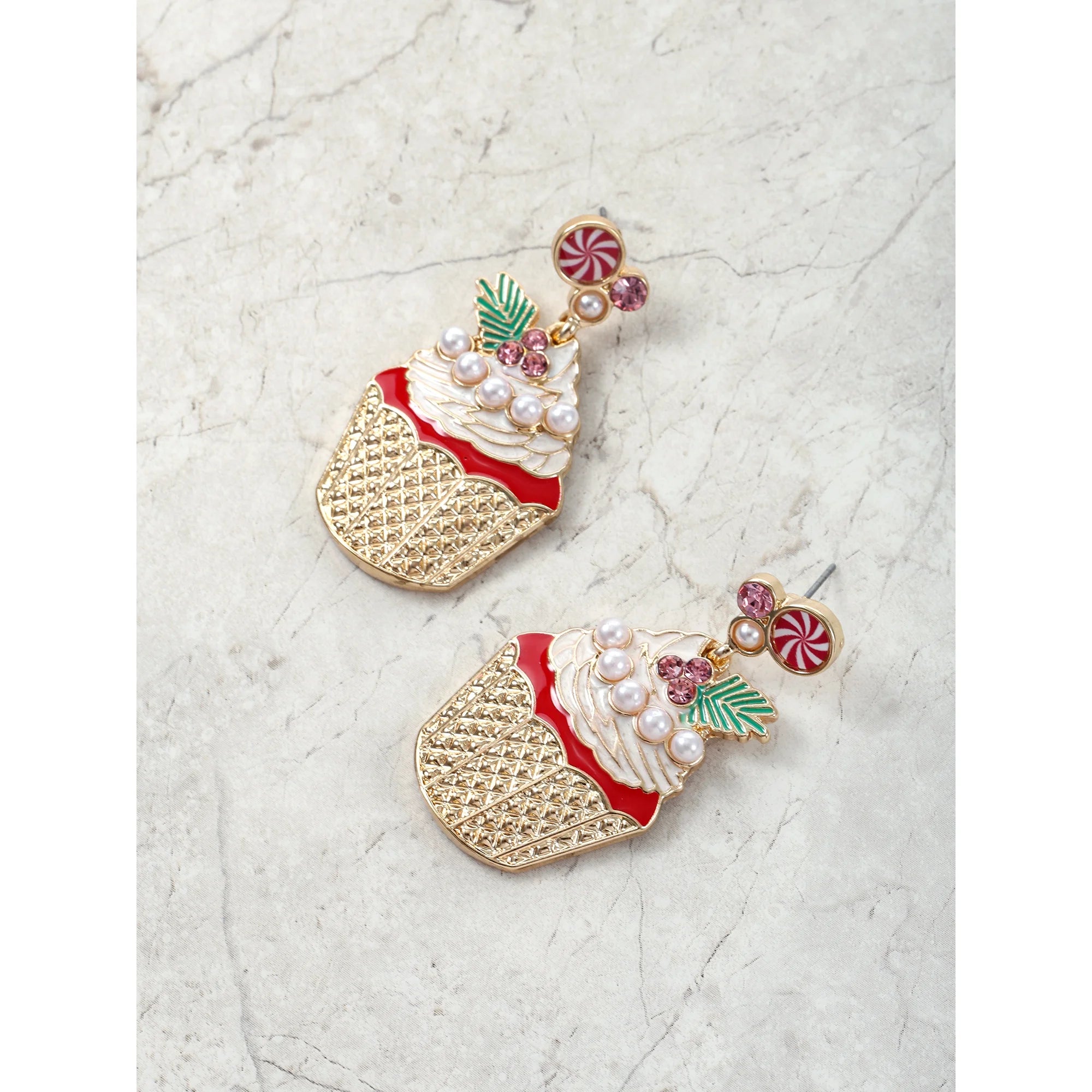 Packed Party Christmas Cupcake Earrings | WTWL386XA