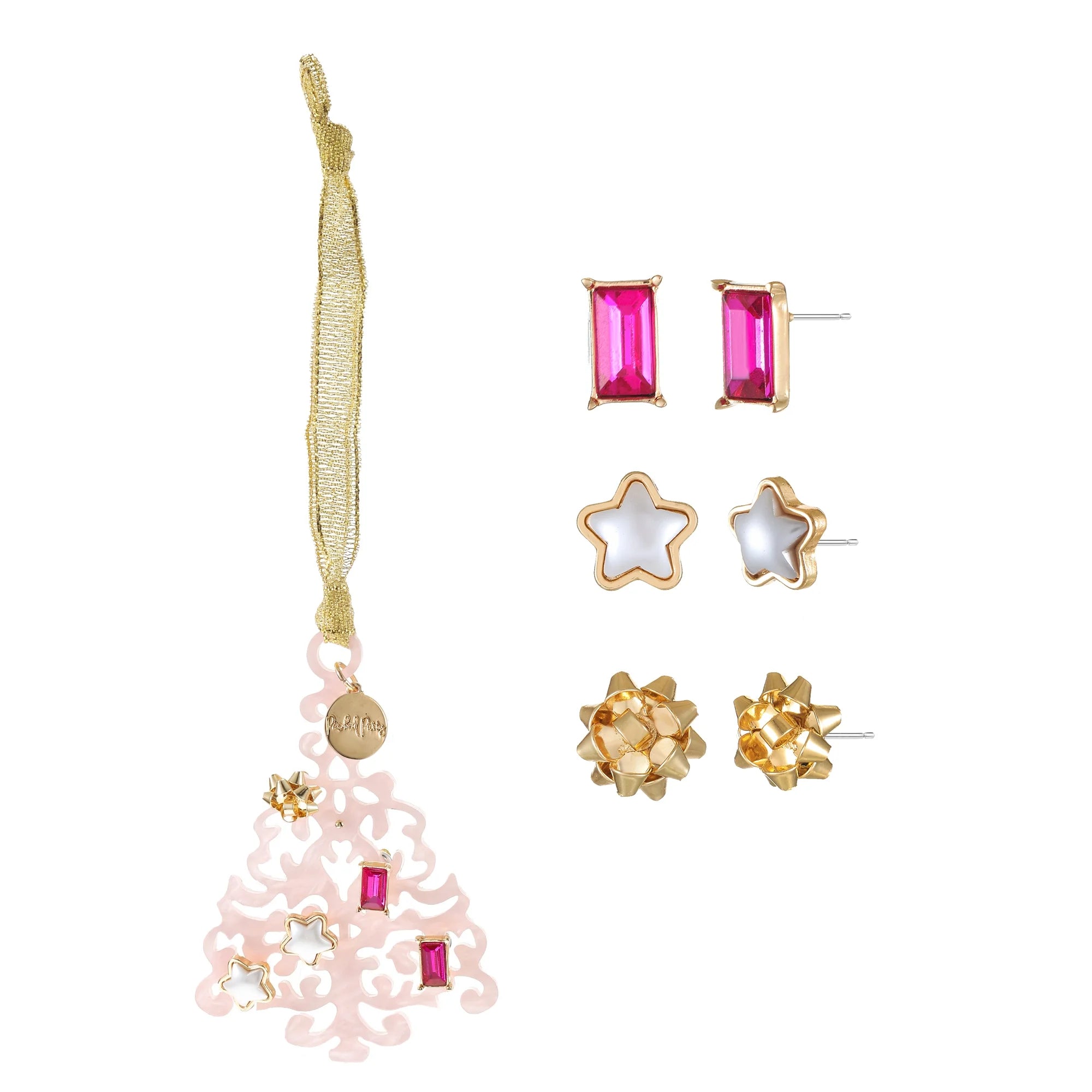 Packed Party Christmas Tree Ornament Earring Set | WTWL394XA