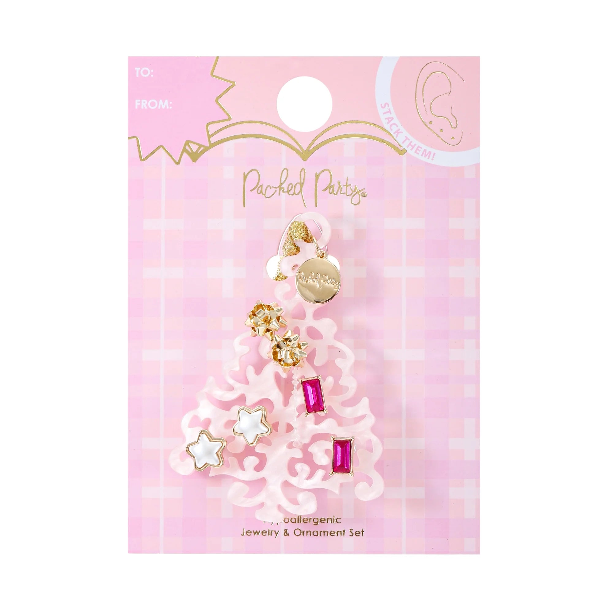 Packed Party Christmas Tree Ornament Earring Set | WTWL403XA