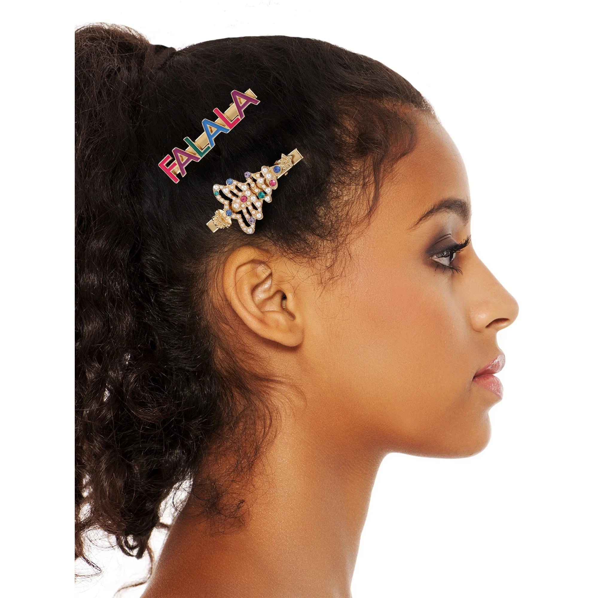 Packed Party Fa La La Hair Clips, Set of 3 | WTWL404XA