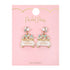 Packed Party Goldtone Just Married Earrings, Female, Bridal Theme, 1 Pair | WTWL390XA
