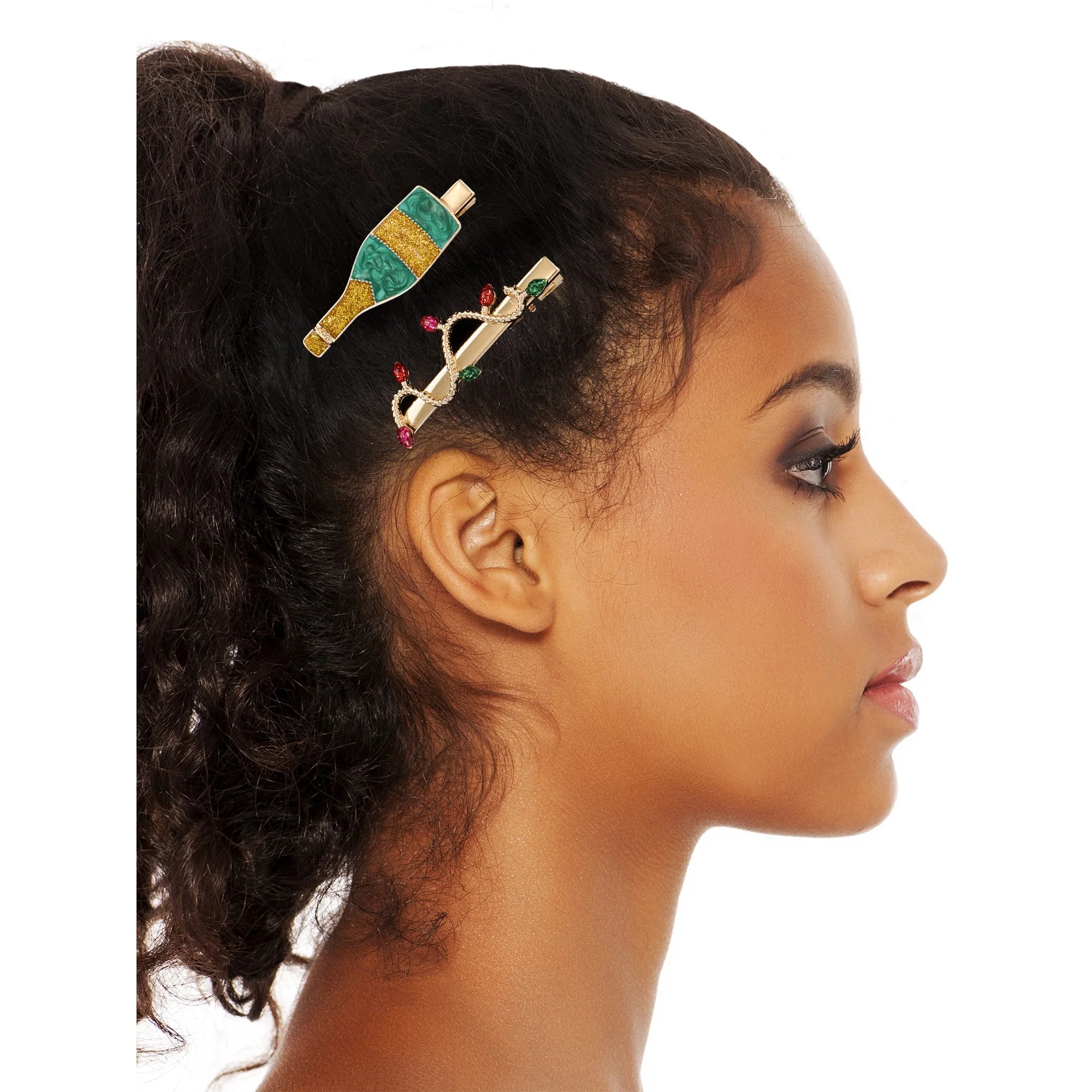 Packed Party Holiday Cheers Hair Clips, Set of 3 | WTWL393XA