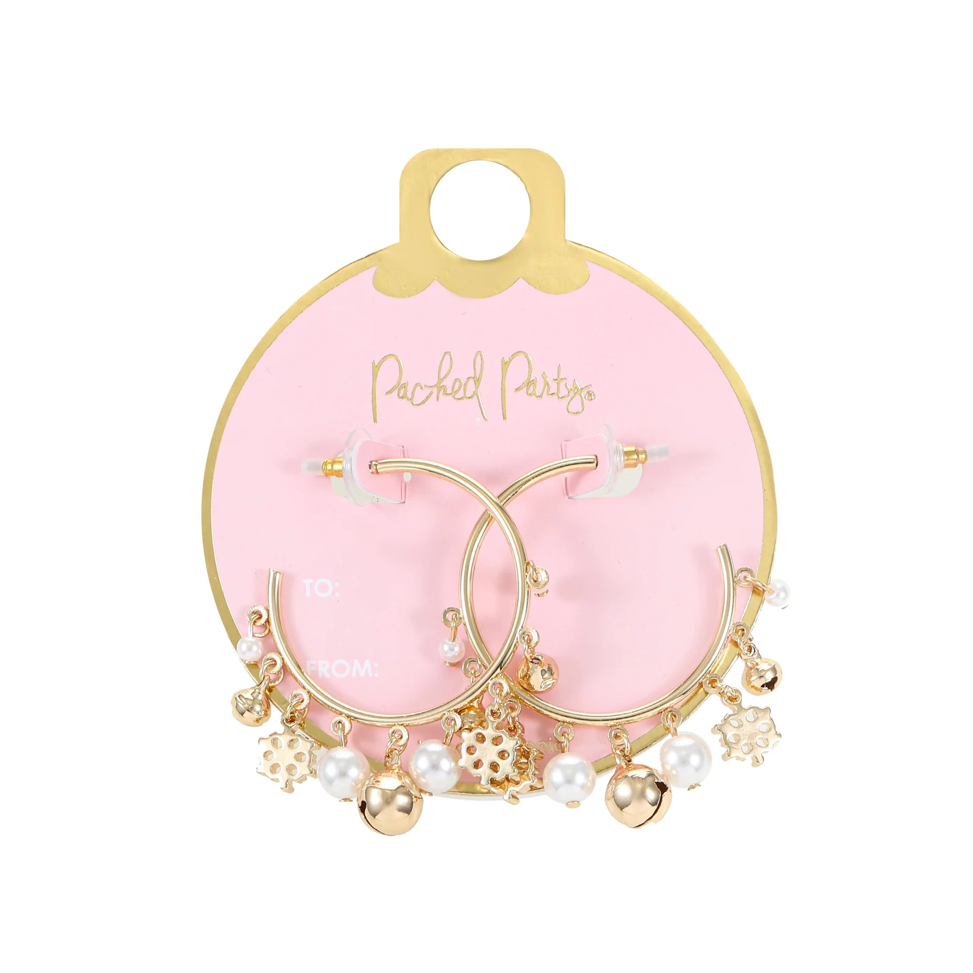 Packed Party Jingle Bells Hoop Earrings | WTWL387XA