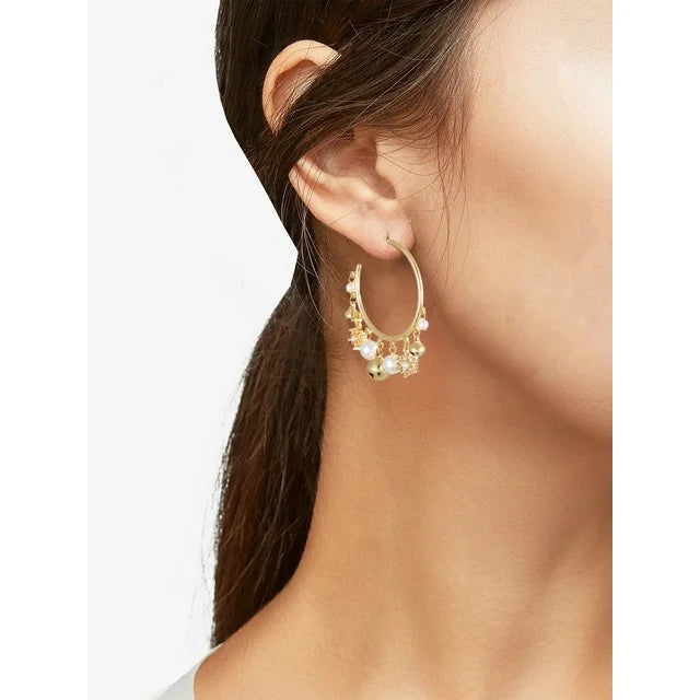 Packed Party Jingle Bells Hoop Earrings | WTWL387XA