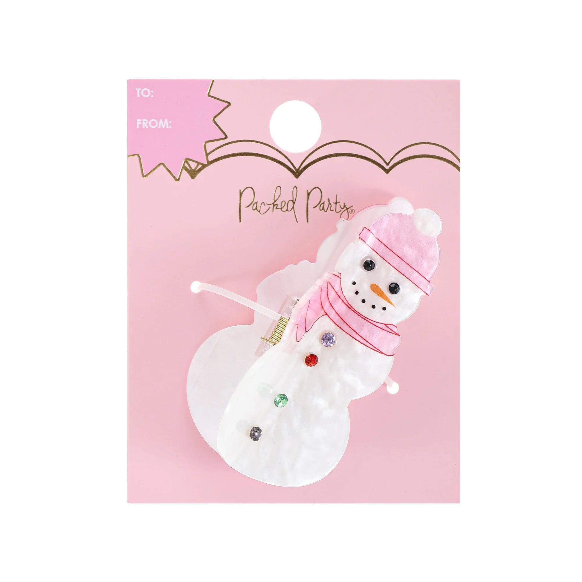 Packed Party Snowman Claw Clip | WTWL401XA