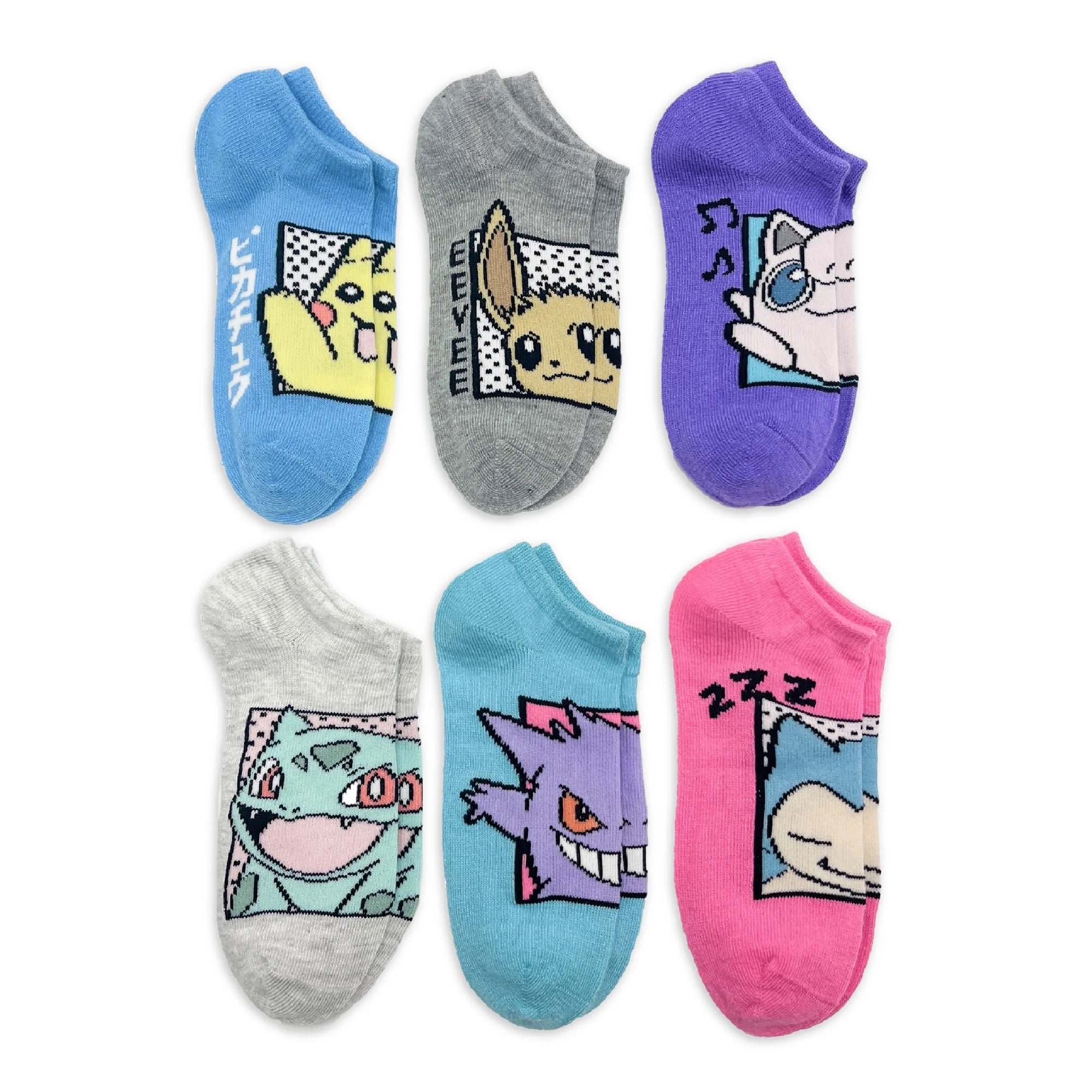 Pokémon Girls No-Show Socks, 6-Pack | WTWL75XA