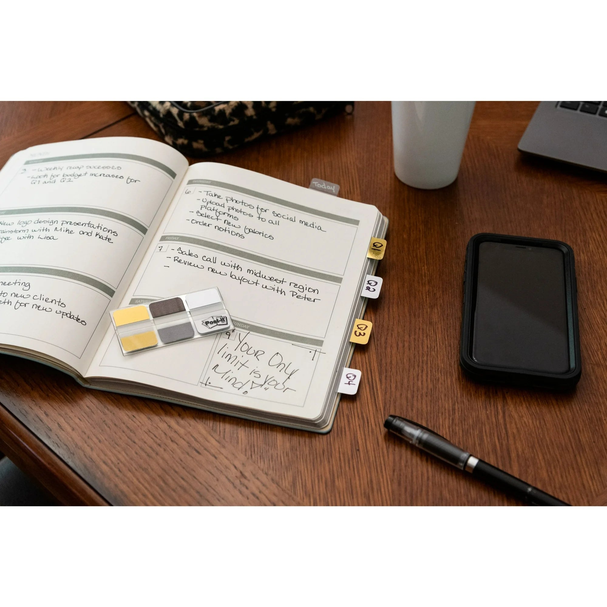 Post-It Foil Tabs, Metallic Colors, 1" x 1.5", 36 Tabs/Pack | WTWL464XA