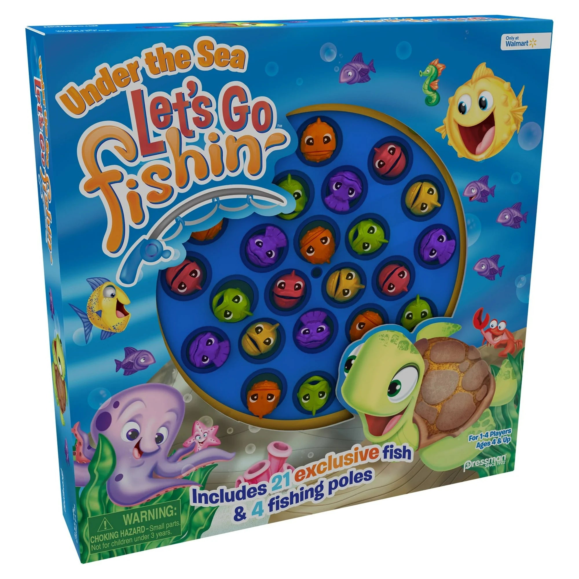 Pressman Let's Go Fishin' - Under The Sea Game for Kids and Families (Ages 4+) | WTWL959XA