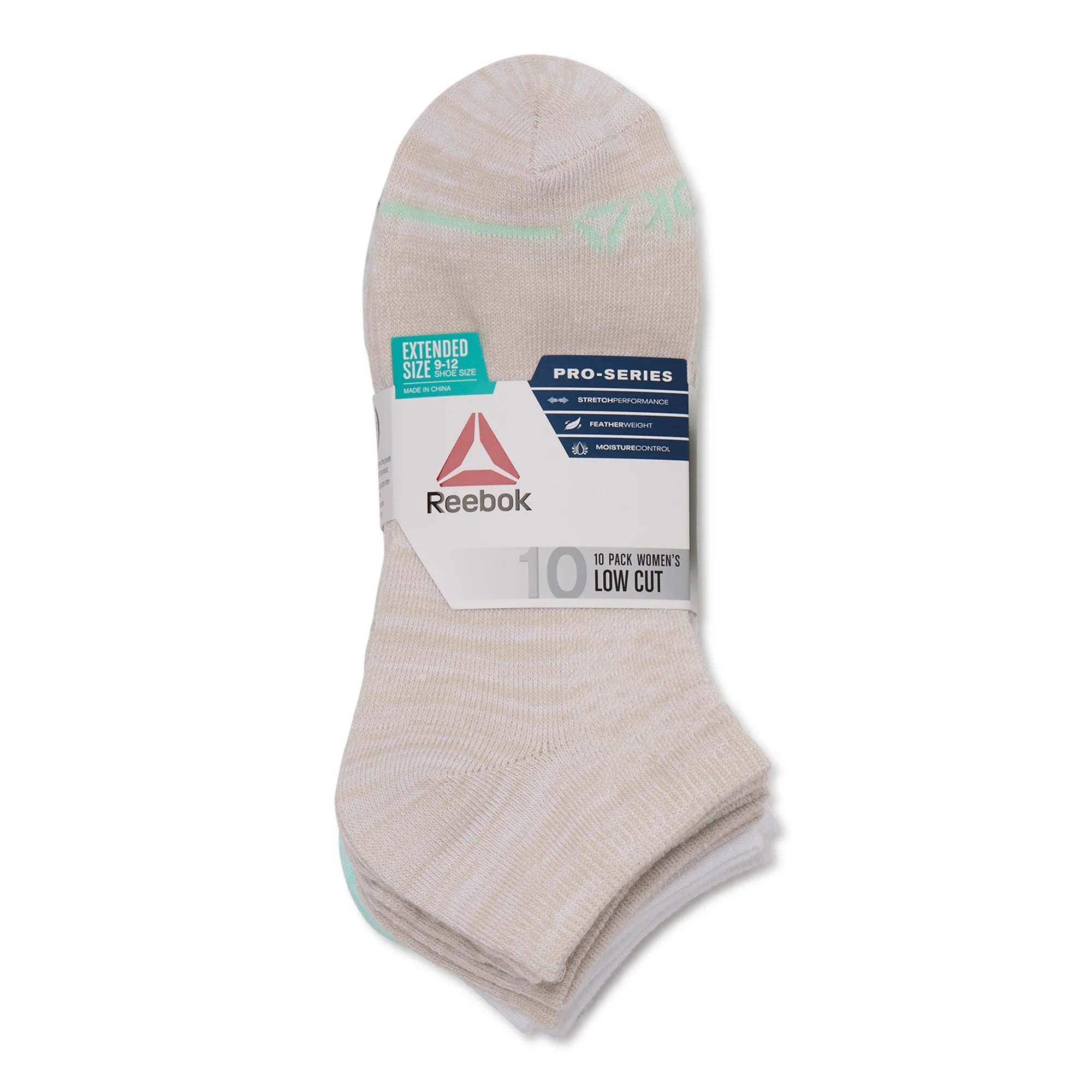Reebok Women's Pro Series Performance Lightweight Low Cut Socks, 10-Pack | WTWL483XA