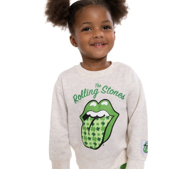 Rolling Stones Toddlers' St. Patrick's Day Graphic Sweatshirt and Jogger Pants Set, 2-Piece, Sizes 12M - 5T | WTWL649XA