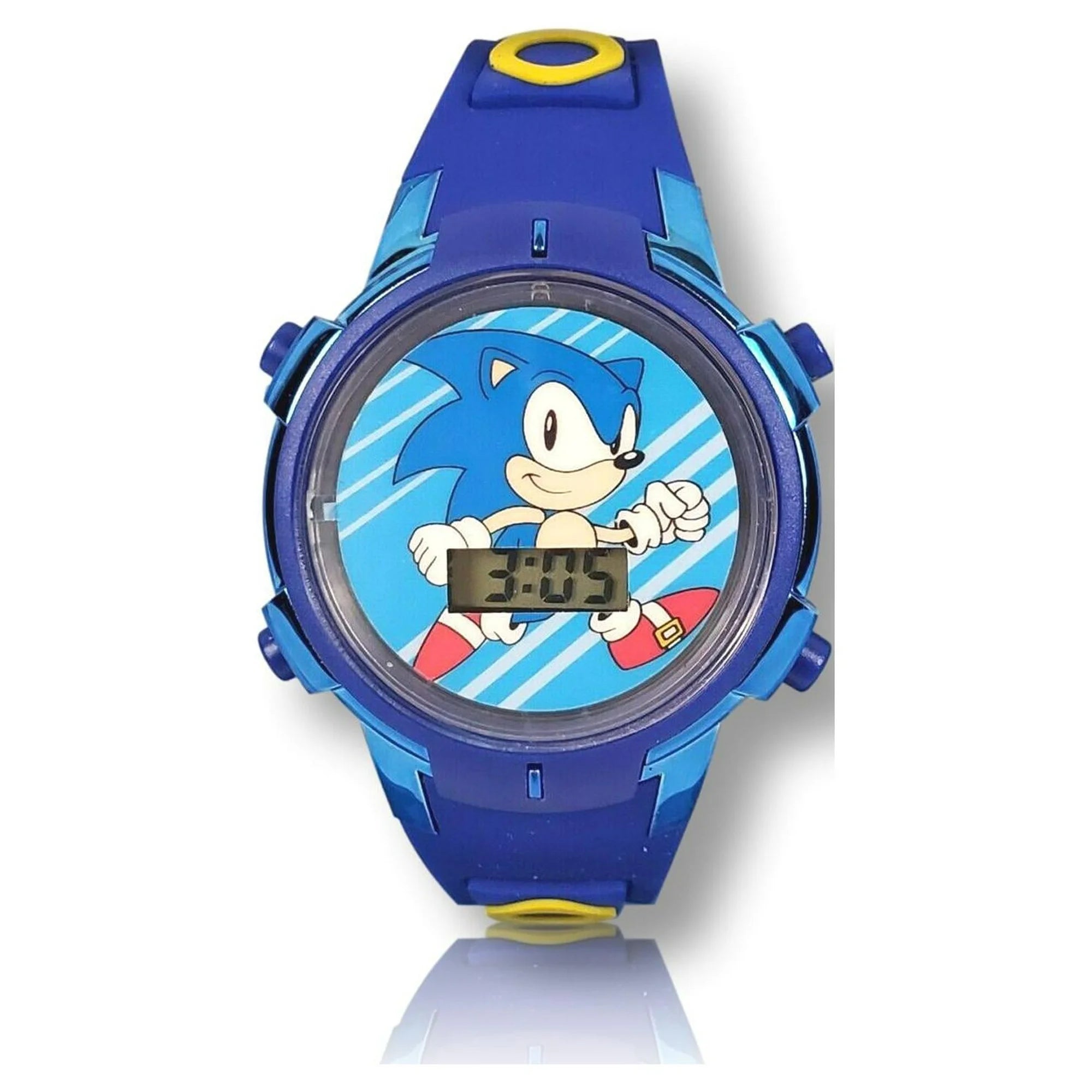 SEGA Sonic The Hedgehog LCD Unisex Children Watch Light-up Dial Silicone Strap (SNC4115WM) |  WTWL799XA