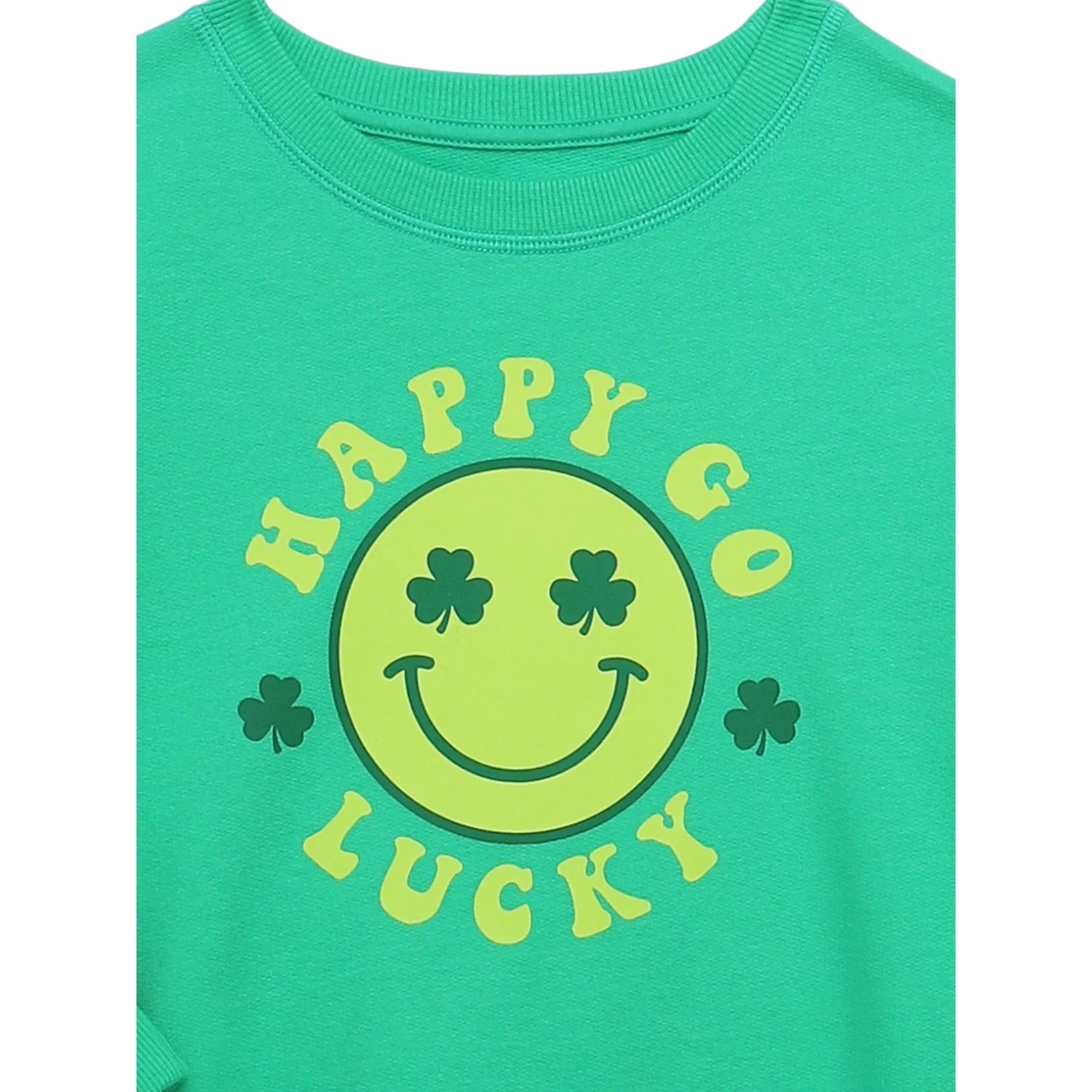 Saint Patrick's Day Girls Graphic Fleece Sweatshirt with Long Sleeves from Way to Celebrate, Sizes 4-18  |  WTWL635XA