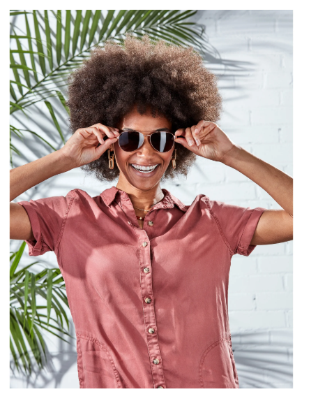 Foster Grant Premium Women's  Aviator Sunglasses, Gold P05 | WTWL120XE