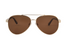 Foster Grant Men's Premium Polarized Aviator Fashion Sunglasses, Gold BB07 |  WTWL120XB