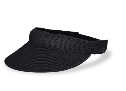 Time and Tru Women's Flat Visor Hat, Black | WTWL211XB