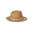 Time and Tru Women's Striped Straw Panama Hat Beige | WTWL149XF